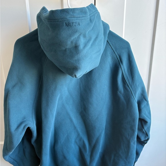 Aritzia Blue Sweatfleece Hoodie - Picture 3 of 4
